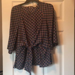 3/4 length sleeve blouse